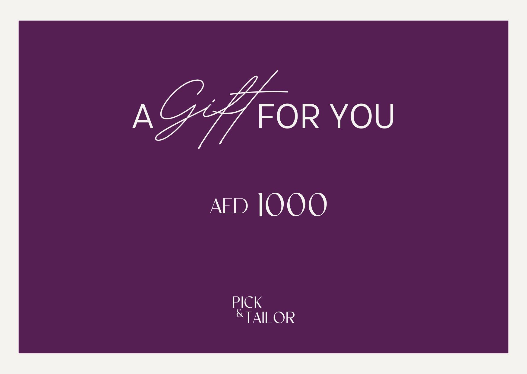 Pick and Tailor Gift Card